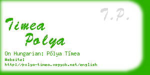timea polya business card